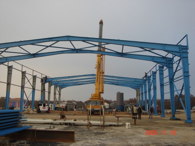 Construction of the Steel Mixer Tower Construction